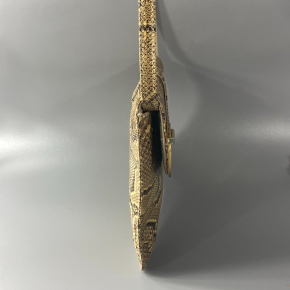 Vintage Susan Gail Genuine Snakeskin Clutch/Shoulder Bag - Picture 3 of 14